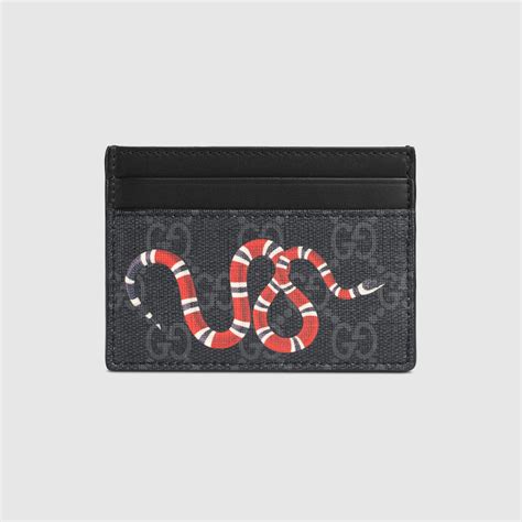 gucci supreme kingsnake portacarte|gucci kingsnake card payment.